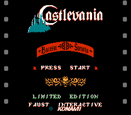 Castlevania - Baleful Sonata Title Screen